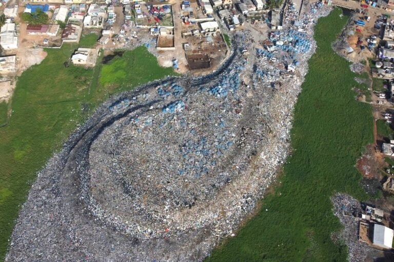 Discarded U.K. Clothing Dumped in Protected Wetlands in Ghana