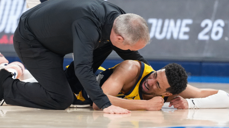 Tyrese Haliburton injury: Torn Achilles feared for Pacers star after exiting NBA Finals Game 7 in serious pain