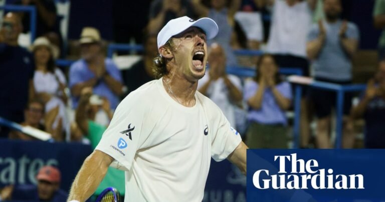 Alex de Minaur saves three match points before roaring back to win Washington title | Alex de Minaur