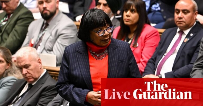 Diane Abbott’s Labour suspension must be resolved ‘as swiftly as possible’, says minister – UK politics live | Politics Diane Abbott’s Labour suspension must be resolved ‘as swiftly as possible’, says minister – UK politics live | Politics