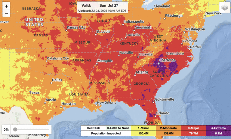 Heat Dome’s Extreme Heat and Humidity Triggers Alerts across Eastern U.S. Heat Dome’s Extreme Heat and Humidity Triggers Alerts across Eastern U.S.