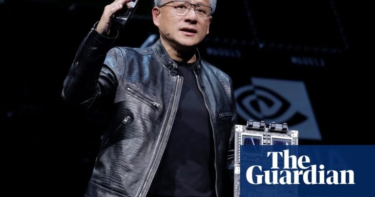 Nvidia becomes first company to reach $4tn in market value | Technology