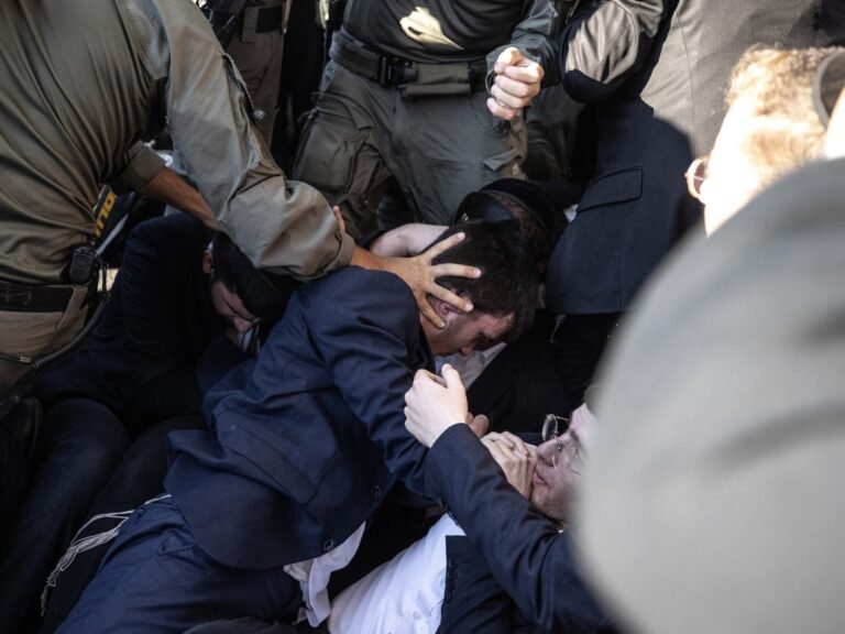 Ultra-Orthodox Jews, Israeli police scuffle in West Jerusalem | Israel-Palestine conflict