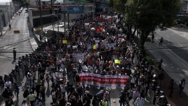 Video: Protests against World Cup property speculation in Mexico City