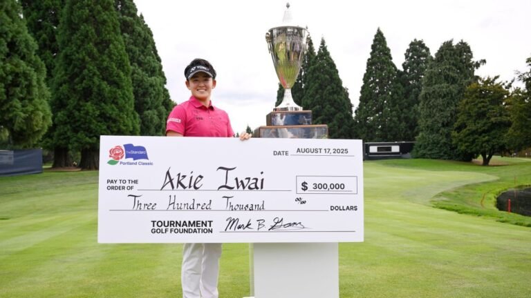 Akie Iwai wins Portland Classic, joins sister as rookie LPGA Tour champ