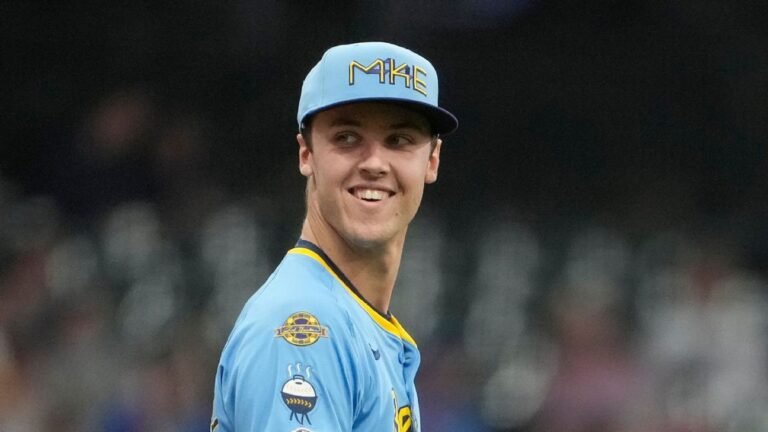 Brewers' Misiorowski pulls rare Pokémon Charizard card after win