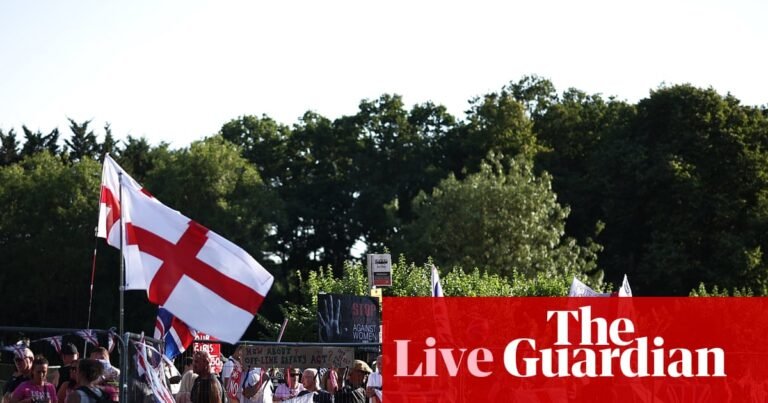 Dozens of protests planned outside asylum hotels as Labour defends record on immigration – UK politics live | UK news