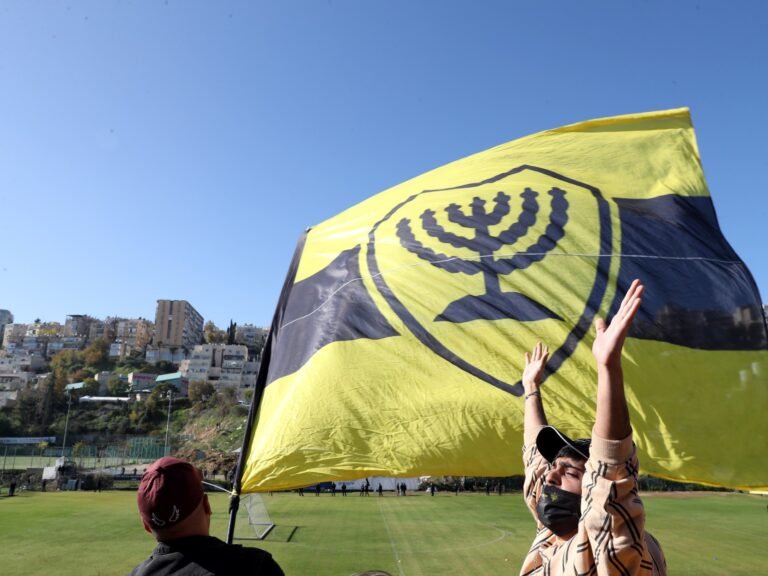 Far-right Israeli football fans set off pyrotechnics in Latvia’s capital | Israel-Palestine conflict News