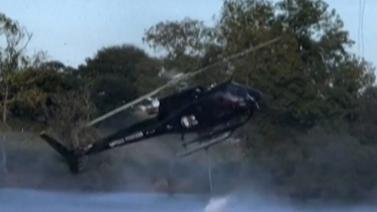 Firefighting helicopter crashes as it retrieves water in France