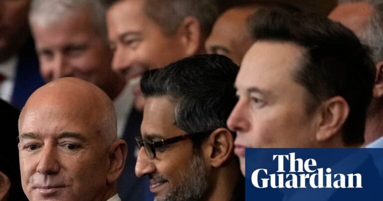 Trump orders relaxed rules for rocket launches, appearing to benefit Musk and Bezos | Donald Trump Trump orders relaxed rules for rocket launches, appearing to benefit Musk and Bezos | Donald Trump