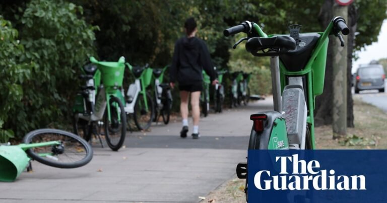 ‘A nuisance and an eyesore’: hire ebikes accumulate at London border between rival firms | Cycle hire schemes