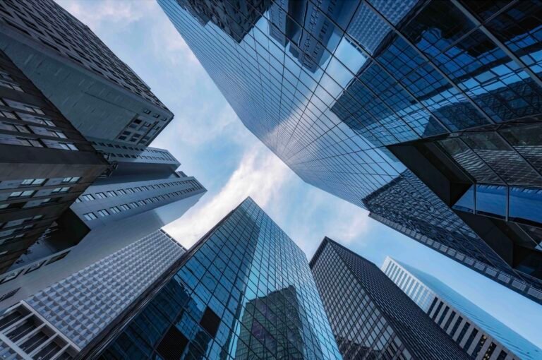 Office buildings view