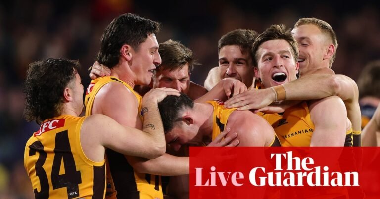 Hawthorn defeat Adelaide: AFL 2025 first semi-final – as it happened | AFL
