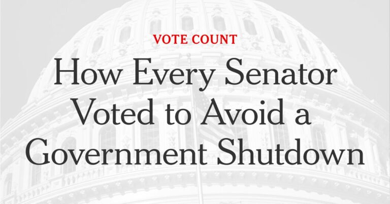 How Every Senator Voted to Avoid a Government Shutdown How Every Senator Voted to Avoid a Government Shutdown