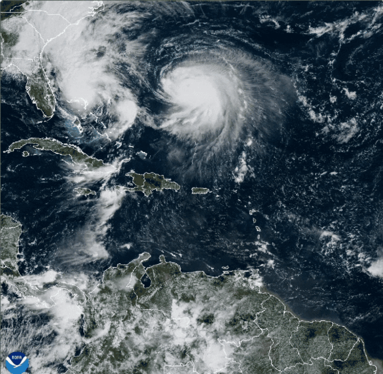 How Hurricane Humberto Is Pulling Tropical Storm Imelda Away from the U.S.