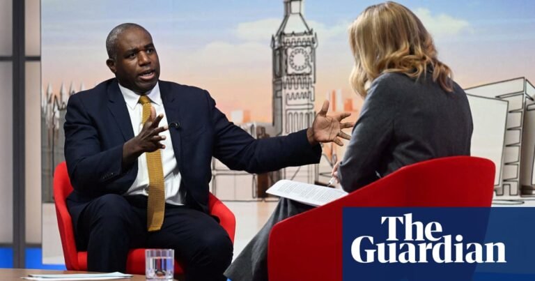 Lammy hints at U-turn to allow Palestinian scholars to bring children to UK | Immigration and asylum