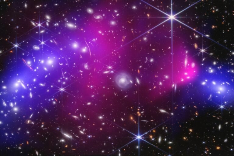 NASA’s JWST Hunts Dark Matter in Stunning Image of Bullet Cluster