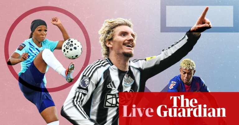 Newcastle v Arsenal buildup, Barcelona in action, WSL and more – matchday live | Soccer