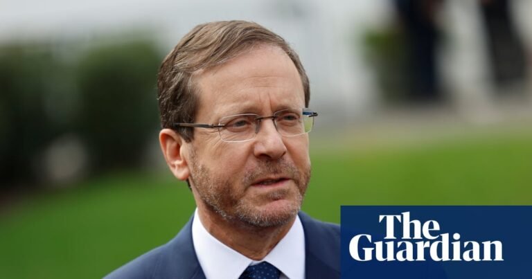 Pro-Palestine activists call for arrest of Israeli president during UK visit | Israel-Gaza war