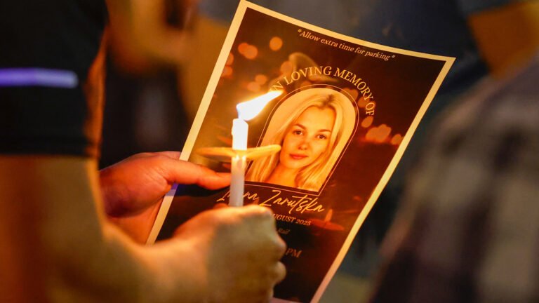 Vigil held for Ukrainian refugee stabbed to death on US train | Newsfeed Vigil held for Ukrainian refugee stabbed to death on US train | Newsfeed