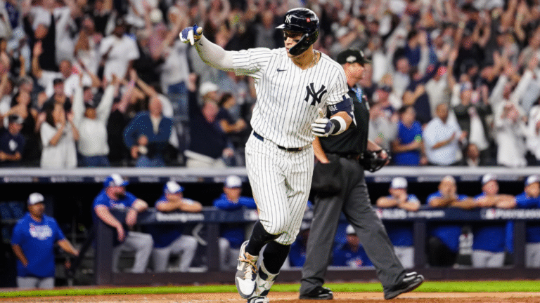 Aaron Judge finally gets his signature Yankees playoff moment with game-tying ALDS Game 3 home run Aaron Judge finally gets his signature Yankees playoff moment with game-tying ALDS Game 3 home run