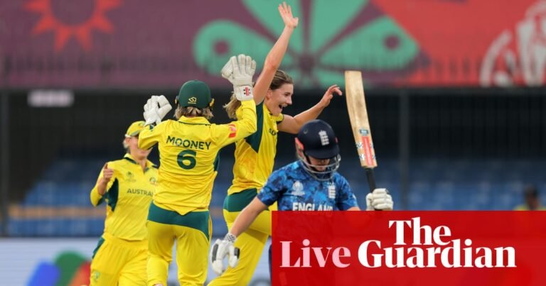 Australia v England: Women’s Cricket World Cup – live | Women's Cricket World Cup