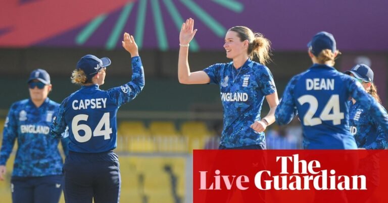 England v Bangladesh: Women’s Cricket World Cup – live | Women's Cricket World Cup