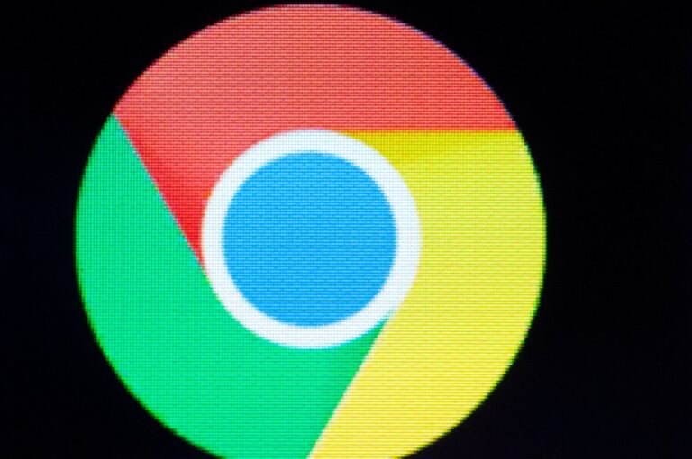 A Chrome web browser logo is seen on an Android portable device.