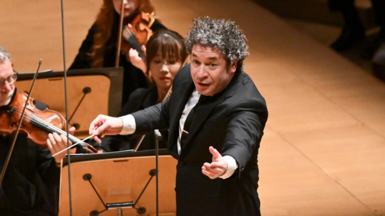 Gustavo Dudamel performs onstage at the LA Phil Opening Night Gala held at Walt Disney Concert Hall on October 14, 2025 in Los Angeles, California. (Photo by Michael Buckner/Variety via Getty Images)