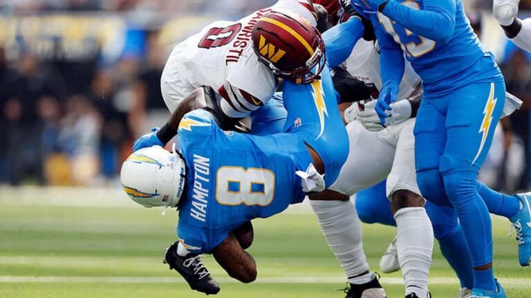 Omarion Hampton injury update: Chargers RB (ankle) joins Najee Harris on IR, will miss at least four games