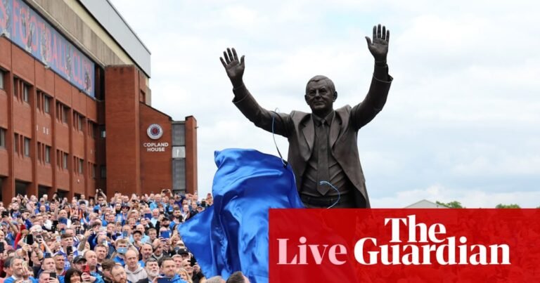 Rangers condemn ‘shameful’ attack on Smith statue, Tuchel criticises England fans: football – live | World Cup 2026 qualifiers