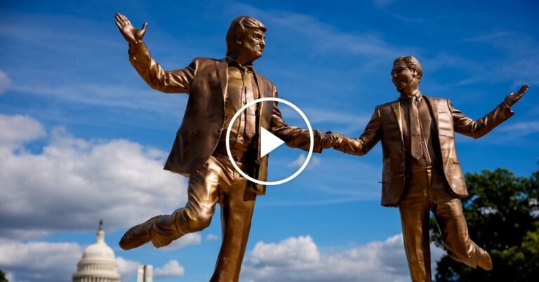 Statue of Trump and Epstein Returns to National Mall