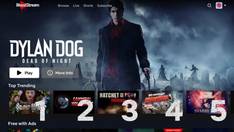 BloodStream home screen