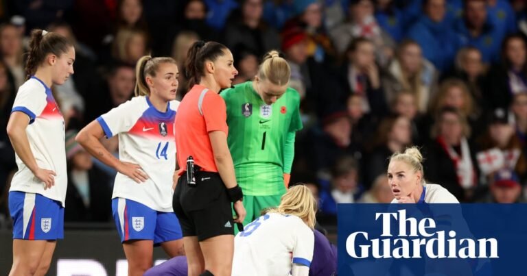 ‘An awful moment’: Sarina Wiegman says Agyemang injury ‘doesn’t look good’ | England women's football team