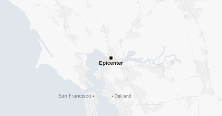 Map: 3.6-Magnitude Earthquake Strikes the San Francisco Bay Area
