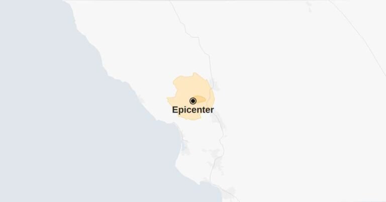 Map: 4.1-Magnitude Earthquake Shakes Central California