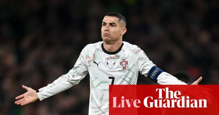 Ronaldo sent off in Republic of Ireland’s win over Portugal: World Cup 2026 qualifying – as it happened | World Cup 2026 qualifiers Ronaldo sent off in Republic of Ireland’s win over Portugal: World Cup 2026 qualifying – as it happened | World Cup 2026 qualifiers