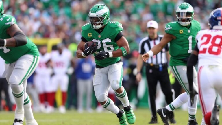 Saquon Barkley among best bets for anytime touchdown scorer picks on Friday
