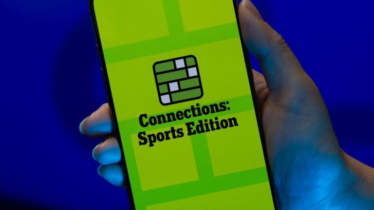 Today’s NYT Connections: Sports Edition Hints, Answers for Nov. 25 #428 NYT Connections: Sport Edition on a phone