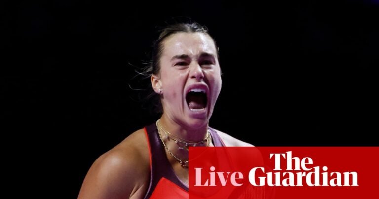 WTA Finals tennis: Jessica Pegula beats Jasmine Paolini, Aryna Sabalenka v Coco Gauff – as it happened | WTA Finals
