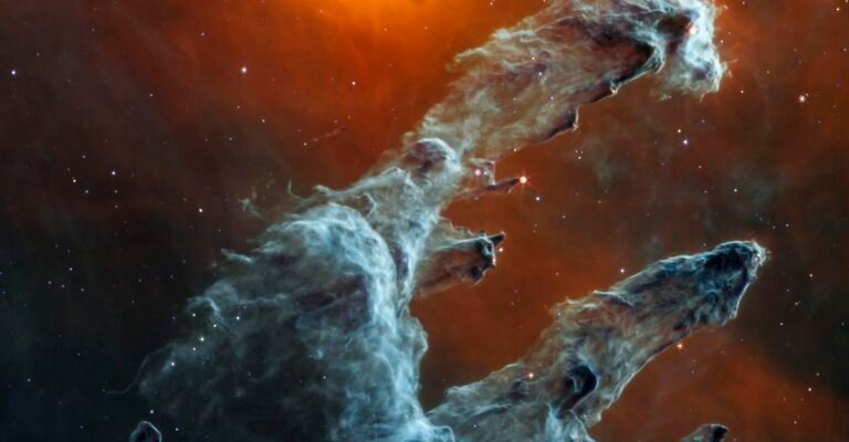 Day 25 of the 2025 Space Telescope Advent Calendar: Dusty Pillars