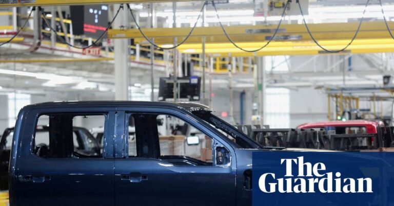 Ford takes $19.5bn hit amid electric vehicle retreat as Trump policies bite | Ford