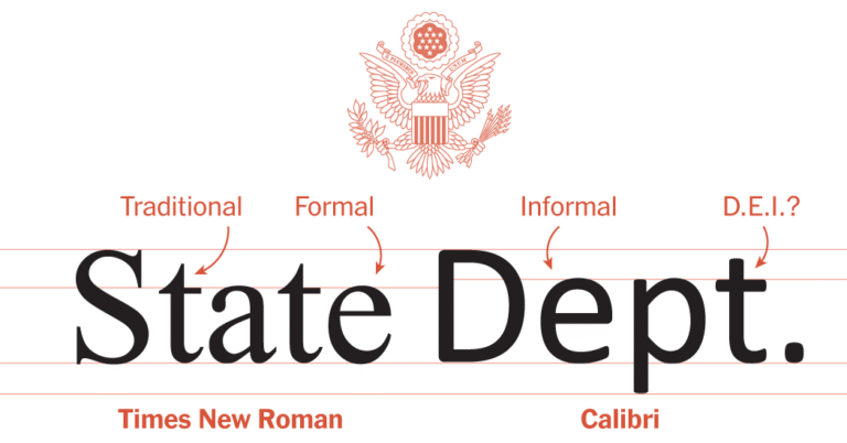 Is Times New Roman Better Than Calibri for the State Department?