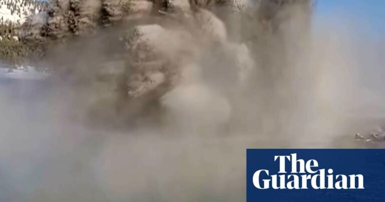 Muddy eruption at Black Diamond Pool in Yellowstone national park – video | Environment