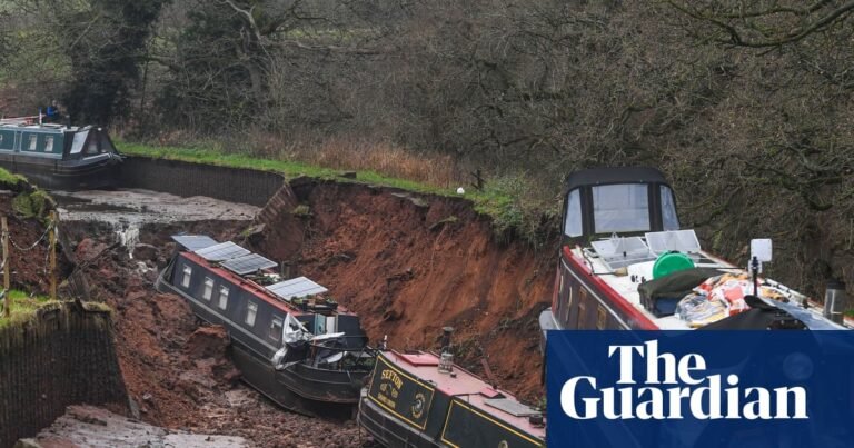 Shropshire canal breach caused by collapse of artificial embankment | Shropshire
