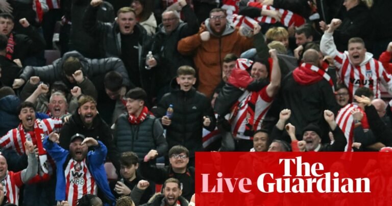 Sunderland 1-0 Newcastle, Crystal Palace 0-3 Manchester City and more: Premier League – live | Soccer