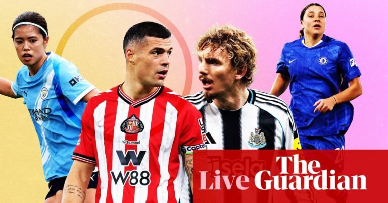 Sunderland v Newcastle buildup, WSL and Premier League news, and more – matchday live | Soccer