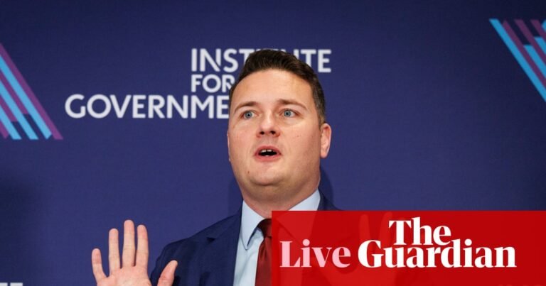 Wes Streeting criticises Labour colleagues who blame Whitehall for blocking reform – UK politics live | Politics