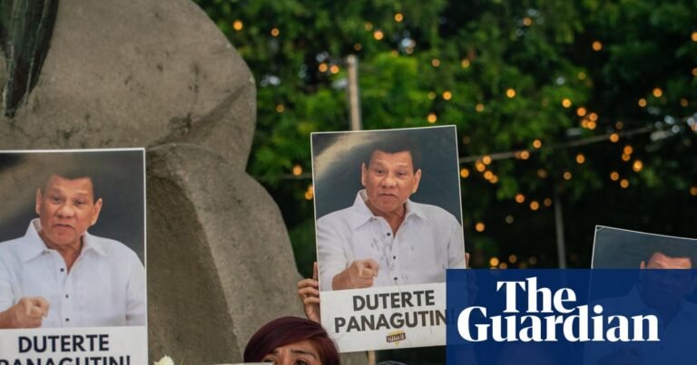 Duterte refuses to attend ICC pre-trial hearing, as former Philippine leader’s ‘drug war’ case begins | Rodrigo Duterte Duterte refuses to attend ICC pre-trial hearing, as former Philippine leader’s ‘drug war’ case begins | Rodrigo Duterte