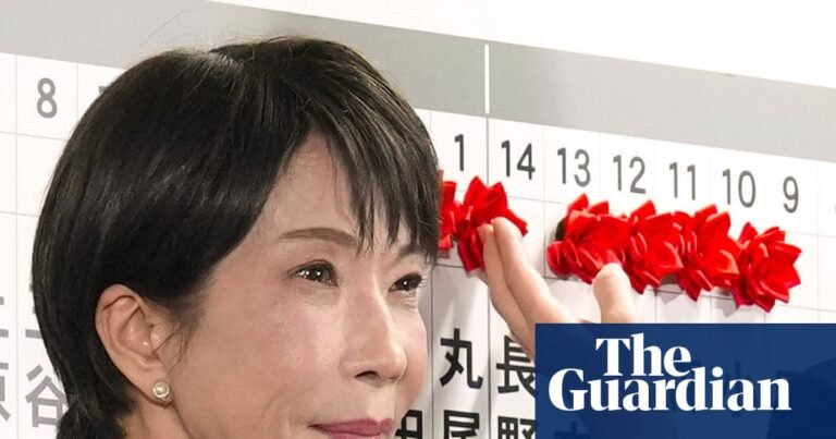 Japanese shares hit record high as Sanae Takaichi wins landslide election victory | Japan Japanese shares hit record high as Sanae Takaichi wins landslide election victory | Japan